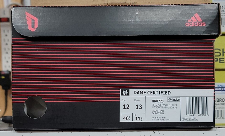 ADIDAS Dame Certified Extply 2.0 Scarlet Black Basketball
