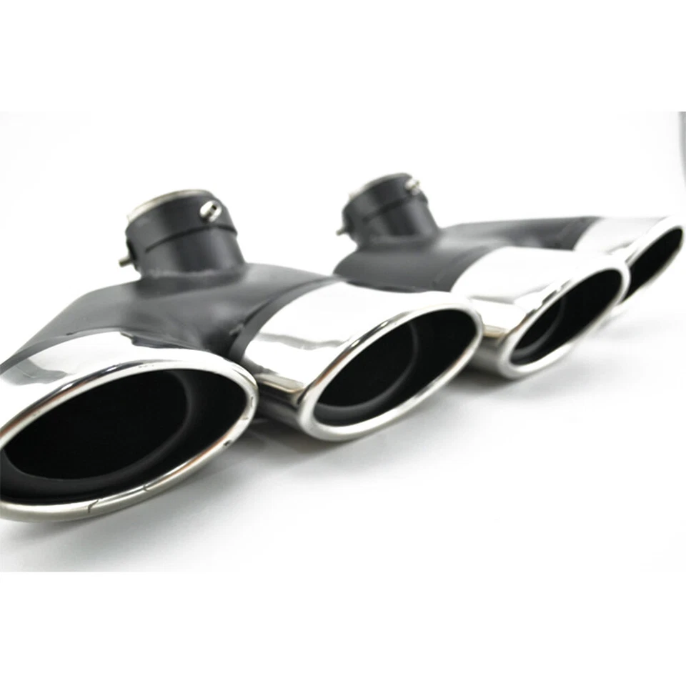Exhaust Tips for Mercedes Benz W220 S430 S500 S320 Stainless Steel Muffler Pipes - Imagem 4 de 4