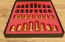Vintage Hoyle Deluxe Wood Chess Set Model No. 8162 Made In USA