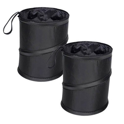2 Pack Car Trash Bins, Mini Collapsible 6.30 x 7.87inch, As Picture Show 