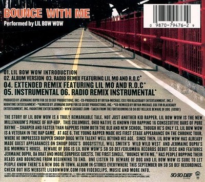 LIL' BOW WOW - BOUNCE WITH ME [CD/12''] [MAXI SINGLE] NEW CD