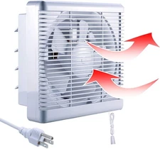 12 Inch Window Shutter Exhaust Fan With Reversible Airflow, 476Cfm 35W W