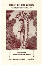 OA 1956 Canalino Lodge # 90 Sun Dance Program SoCal