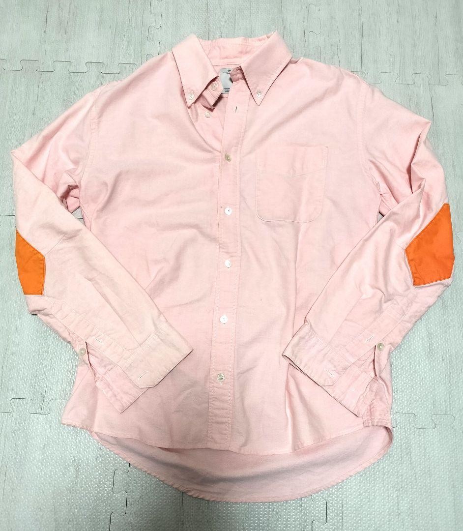 visvim S Pink Cotton Elbow Patch Button Down Shirt - image 1