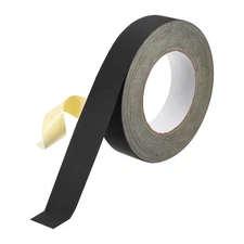Acetate Roll Cloth Adhesive Tape 1.2in x 98ft Black Electrical Tape
