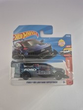Hot Wheels Ford F-150 Lightning Supertruck Blue 151/250 Truckin Along Series 5/5