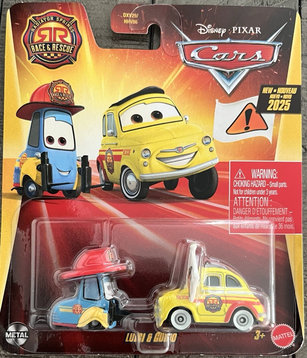 Disney Pixar Cars Radiator Springs Race & Rescue Luigi & Guido New