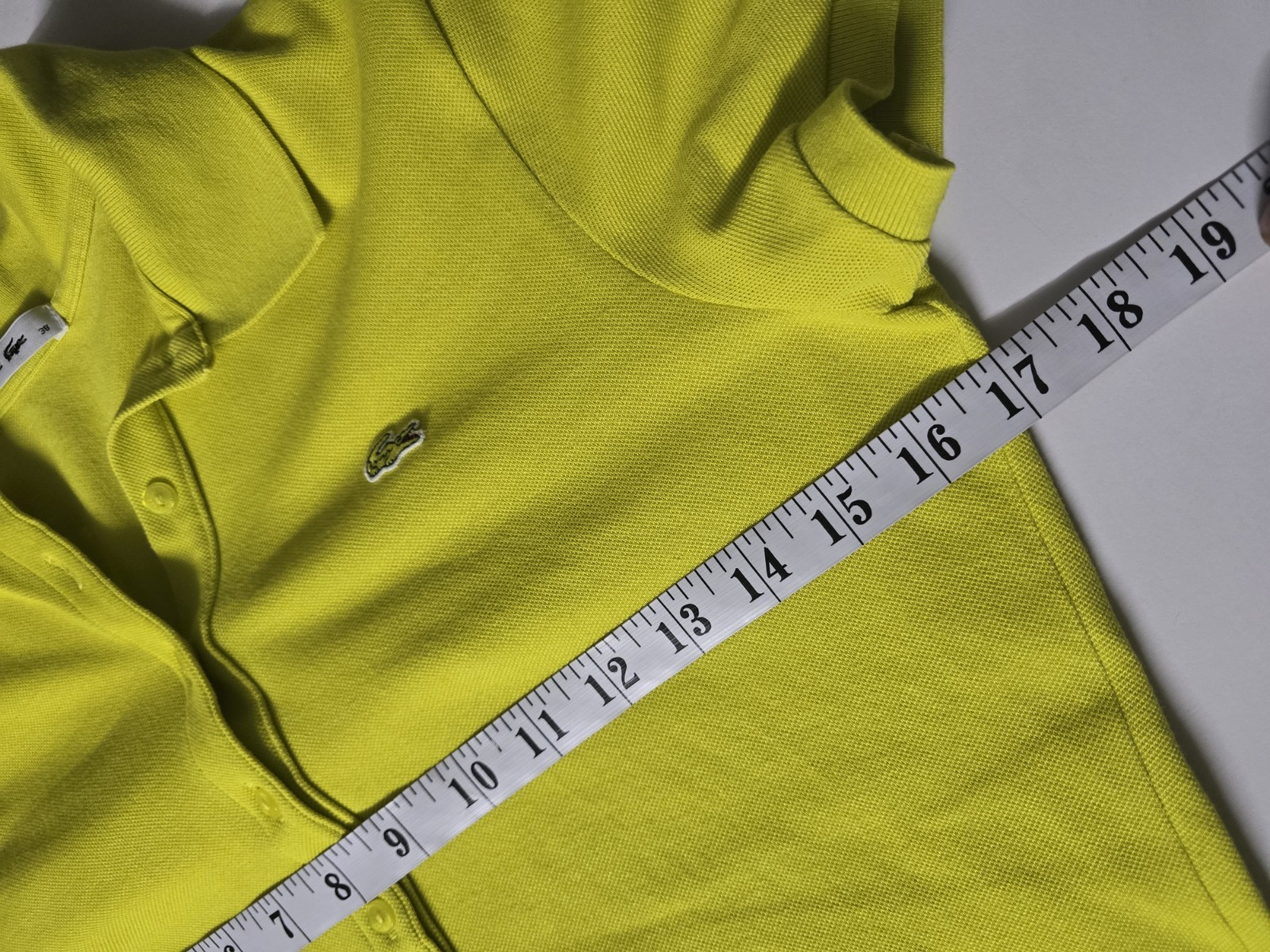 Lacoste Polo Shirt Woman Cotton Size small  Casual Vintage Cotton Logo,X2Y6.12  thumbnail 9