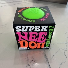 Needoh Super Groovy GREEN Glob Giant Nee Doh Stress Ball Squishy 4.5 inch NEW