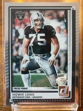 2025 Panini Donruss Howie Long HOF SILVER Press Proof /199 Raiders