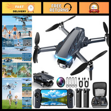 GPS Drone with Camera, 2K HD Drones for Adults, Foldable FPV Drone with GPS Auto