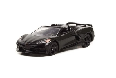 ModelToyCars 2021 Chevy Corvette C8 Stingray Convertible, 2.75 inches, Black 