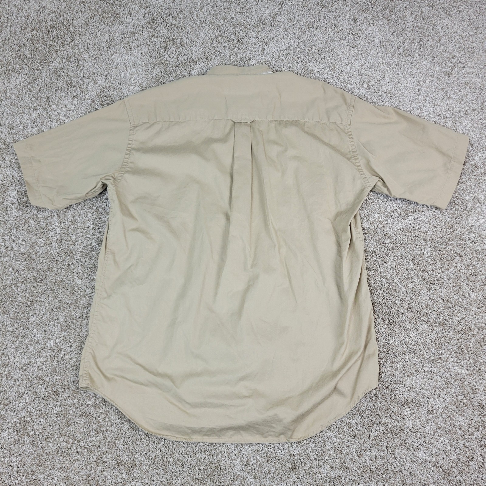 Pendleton Mens Medium Solid Beige Button Down Sho… - image 3