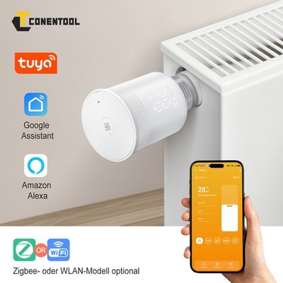 WIFI-Smart Heizkörperthermostat Heizkörperventil  Wlan Kompatibel Google/Alexa