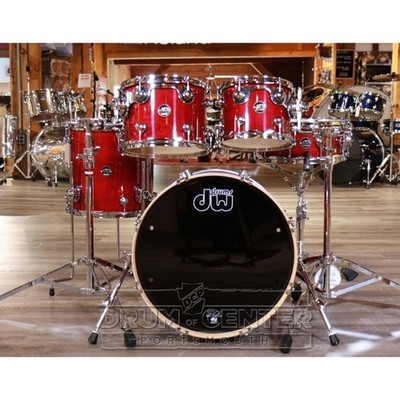 DW Performance 5pc Drum Set 20/10/12/14/14 Cherry Stain