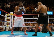 Danny Williams white trunks and Mike Tyson black trunks fights eac 2004 Photo 37