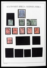 SWA South West AFRICA NAMIBIA 1910-1991 MNH Used in 2 Albums Stamp Collection