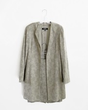 Vtg Emanuel Emanuel Ungaro Muted Sage Green Greige Floral Jacquard Skirt Suit 6