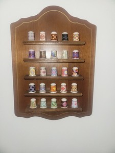 Vintage Franklin Mint American Heirloom Quilt Porcelain Thimble Collection