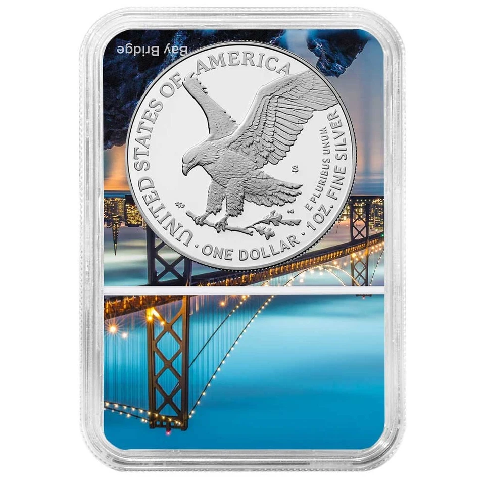 Preventa - Prueba 2025-S $1 American Silver Eagle NGC PF70UC FDI San Francisco Foto 2 de 3