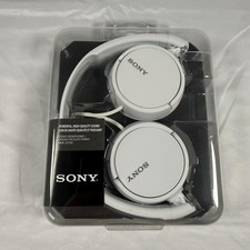 Sony MDR-ZX110 Stereo Headphones White New Sealed ZX Series Wired On-Ear