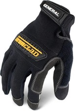 All-Purpose Work Gloves with Adjustable Closure - Comfort and Dexterity, Black