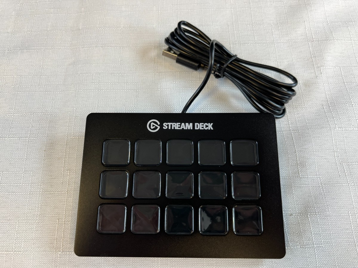 Elgato Stream Deck 20GAA9901 Black Customizable LCD Macro Keys