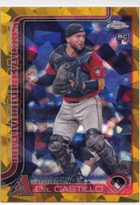 Adrian Del Castillo RC 2025 Topps Chrome Sapphire GOLD Refractor Rookie 44 /50