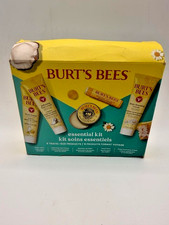 Burts Bees Essential Kit 5 Travel Size Products Gift Set Lip Balm Lotion