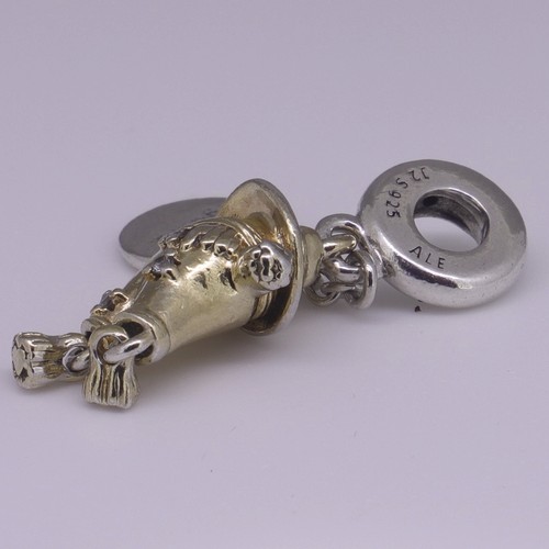 Pandora Shine SCARECROW GUARDIAN CHARM Sterling Silver 767629CZ Retired - Picture 7 of 9
