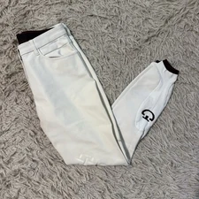Women’s Size IT42 White Cavalleria Toscana Knee Patch Horseback Riding Breeches