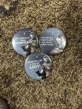 Destiny 2 Cayde-6 Promotional Buttons For D2 Launch Rare Set Of 3 Bungie