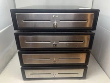 Lot (4) Used Star Micronics 17x13 SMD2-1317 POS Cash Drawer & Till Key 010