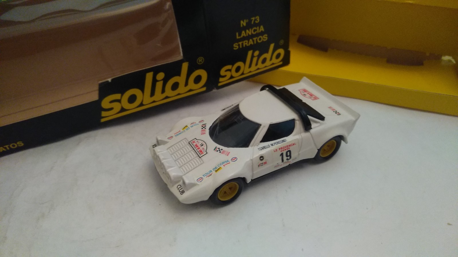 Modèle Réduit SOLIDO 1/43 Lancia Stratos Tour De Corse #19 – Occasion, échelle 1:43, Fabrication Française