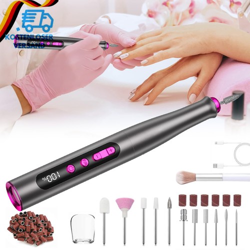 Nagelfräser Elektrische Nagelfeile Profi Set Pediküre Maniküre Nail 35000 U/min - Bild 18 von 18