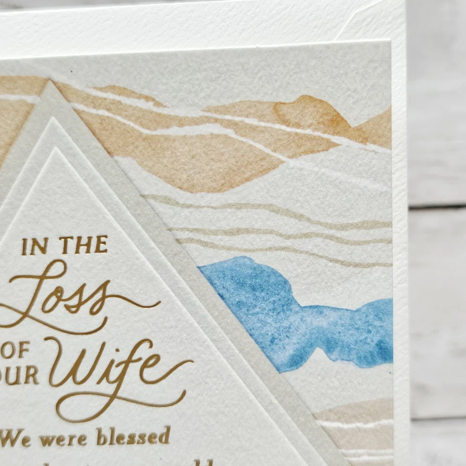 Hallmark Sympathy Greeting Card 5x7 Loss of Wife Called Home Tranquility - Image 4 of 4