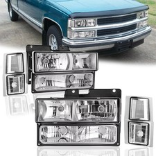 8pc 1994-1998 Chevy C10 Pickup Suburban Tahoe Headlightscornerbumper Parking 8pc 1994-1998 Chevy C10 Pickup Suburban Tahoe Headlightscornerbumper Parking