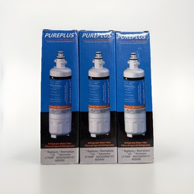 3X PurePlus Pro PP-RWF1200A Replacement Filter  LG LT700P & Kenmore ADQ36006101