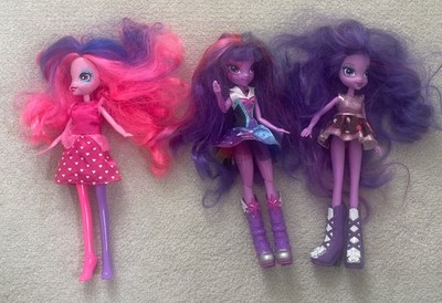 Hasbro My Little Pony Equestria Mädchen Puppen Restposten 3 x Puppen mit Kleidung.....