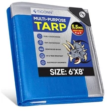  Heavy Duty Tarp Cover, Extra Thick Tarps Waterproof Tear and Rip Proof UV 