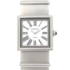 CHANEL Mademoiselle H0827 White Stainless Steel Women Quartz Watch