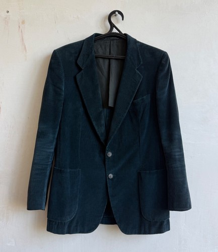 Vintage Ermenegildo Zegna Corduroy Blazer Button Up Jacket