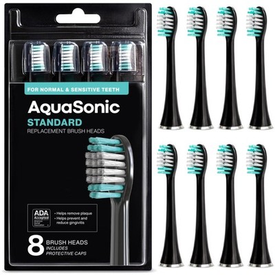 Effective Bristles for Sensitive Teeth | 8-Pack Black