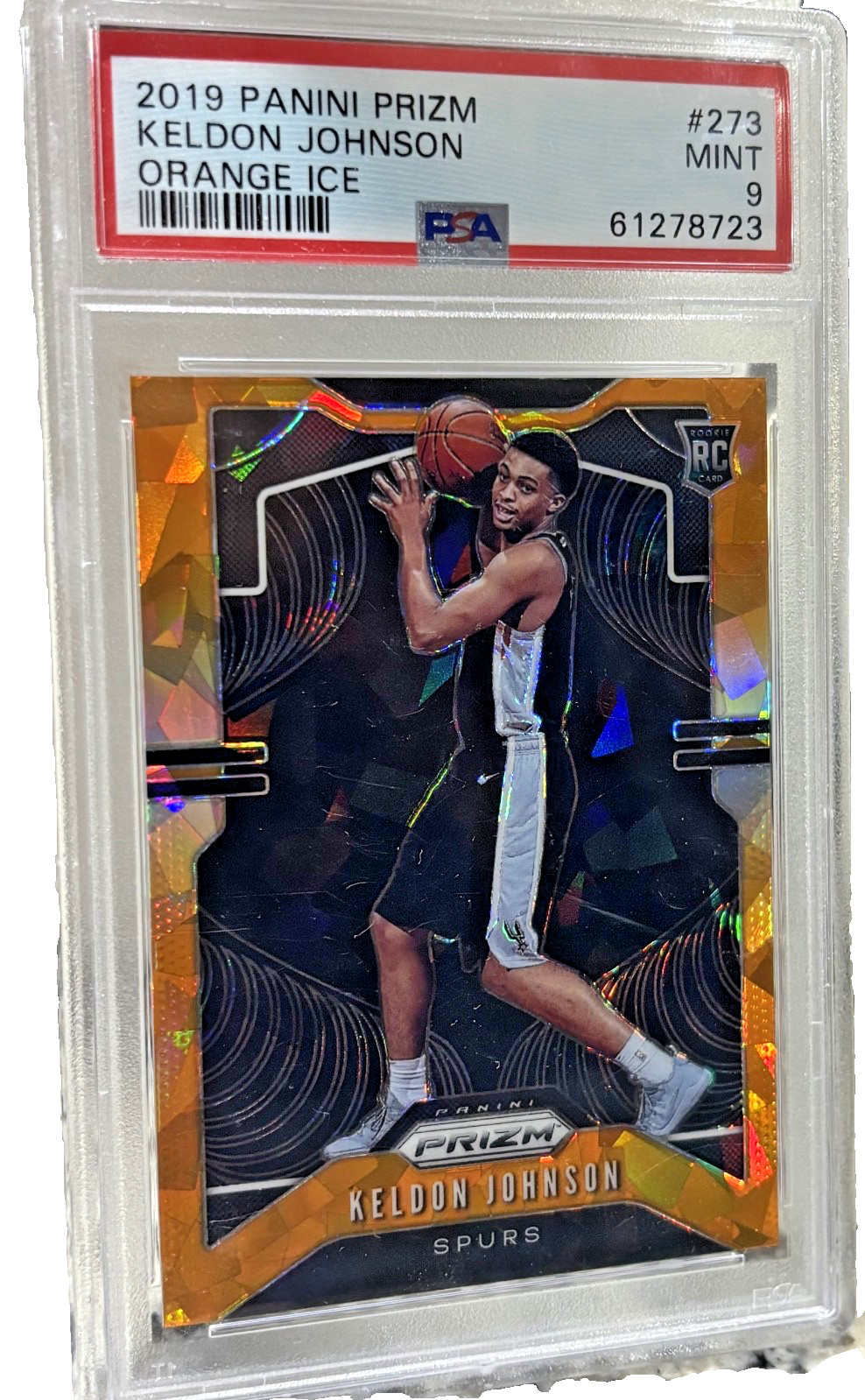 2019-20 Panini Prizm - Keldon Johnson #273 Orange Ice Prizm (RC)