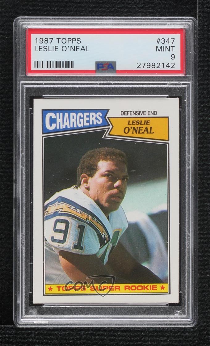 1987 Topps Leslie O'Neal #347 PSA 9 MINT Rookie RC