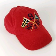 NWT Ralph Lauren POLO Baseball hat Red Navy Flags Big Pony 9