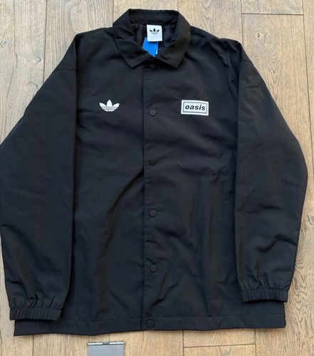 Adidas Oasis Tour Trainerjacke Schwarz Medium Brandneu Mit Etikett