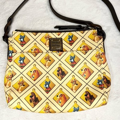 Disney Parks Dooney & Bourke Lady and the Tramp Dogs Crossbody Bag Retired Rare!