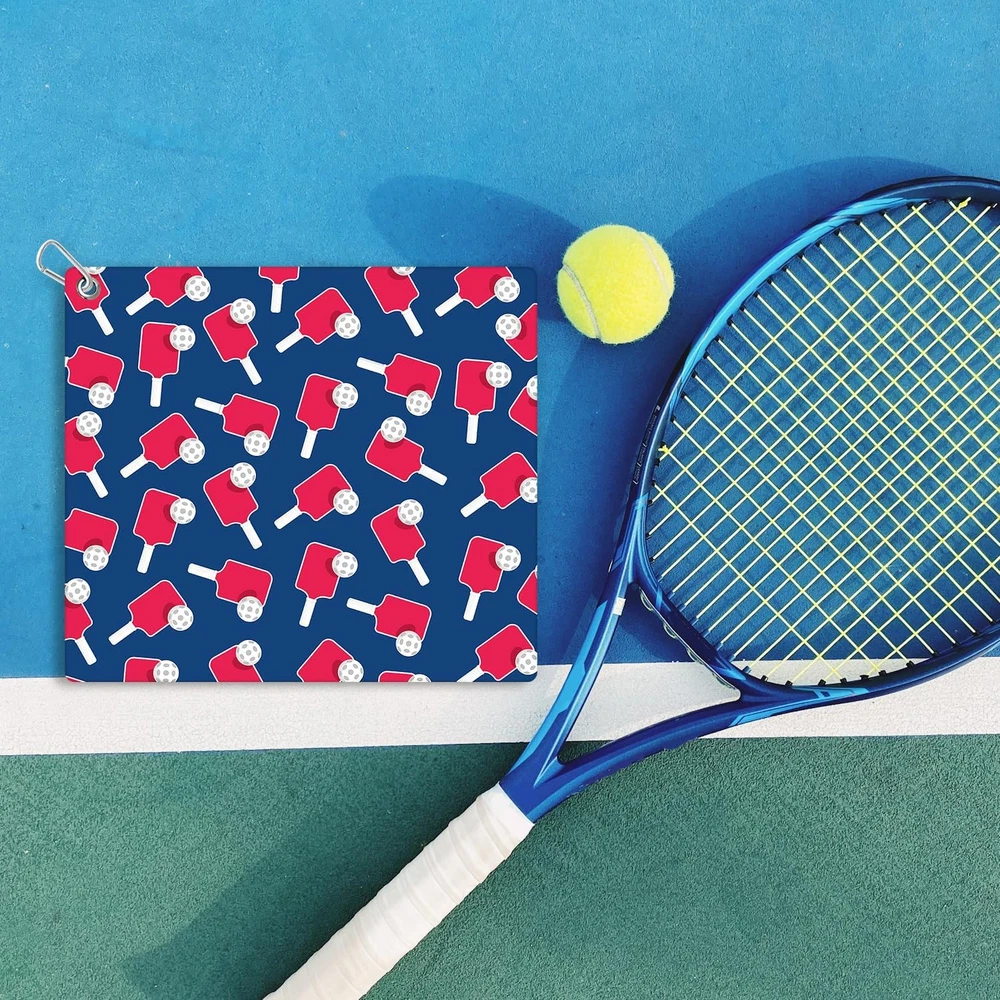 Pickleball Towel for Sweat, 15x17in Pickle Ball Towels Women Medium, Blue