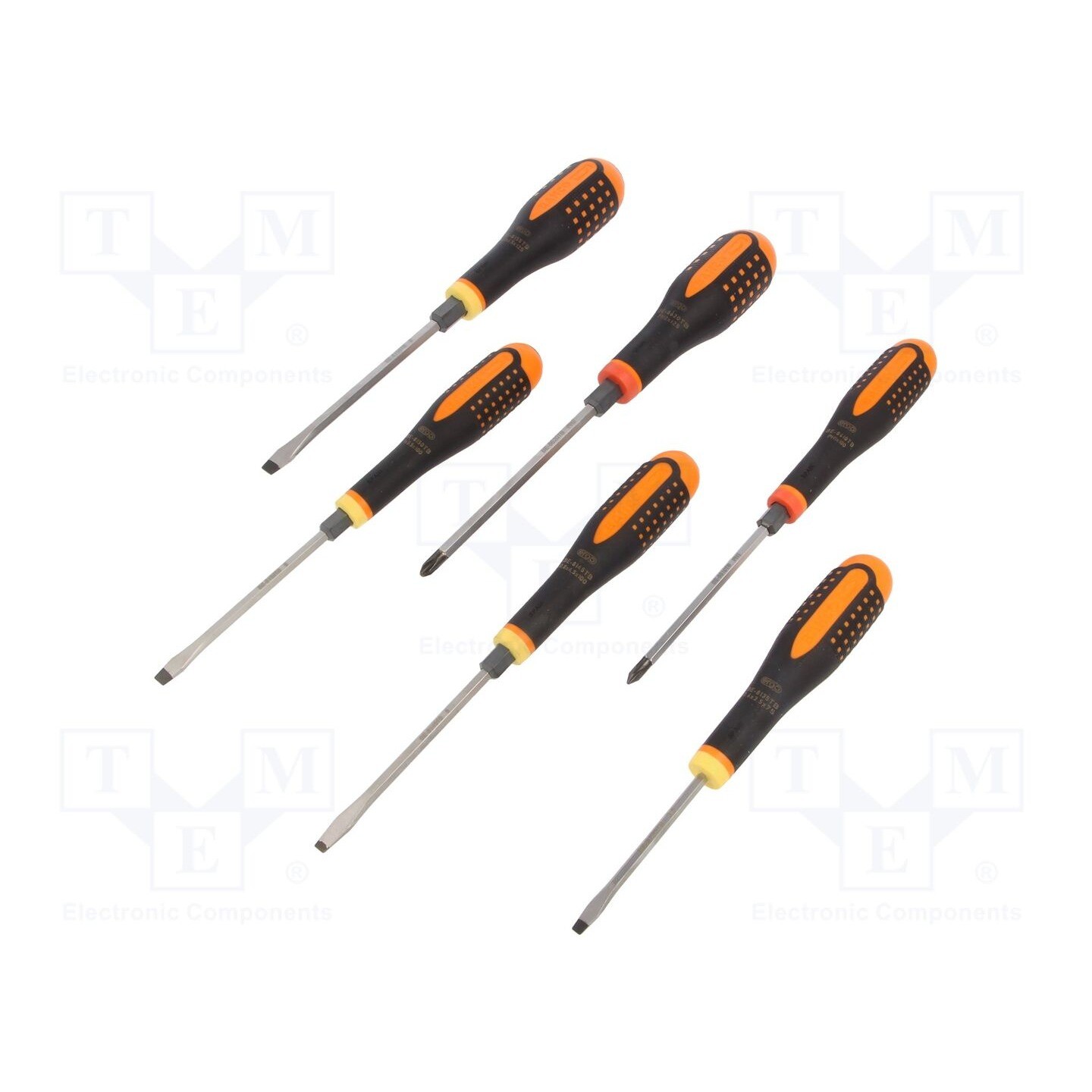 Bahco Black 6 Piece Be-9881Tb Ergo Through Blade Screwdriver Set - Image 2